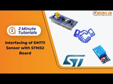 Interfacing DHT11 Sensor with STM32 Board | Robu’s Two Minute Tutorials | Robu.in