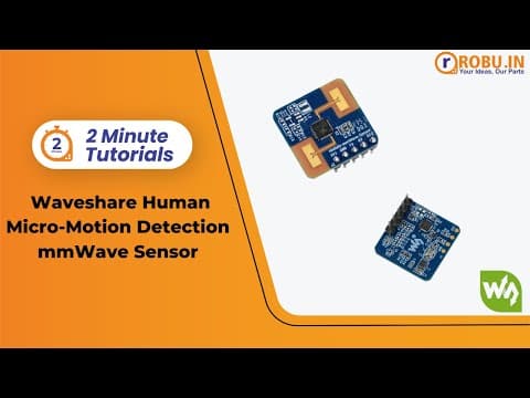 How to Use Waveshare Human Micro-Motion mmWave Sensor | Robu’s Two Minute Tutorials | Robu.in